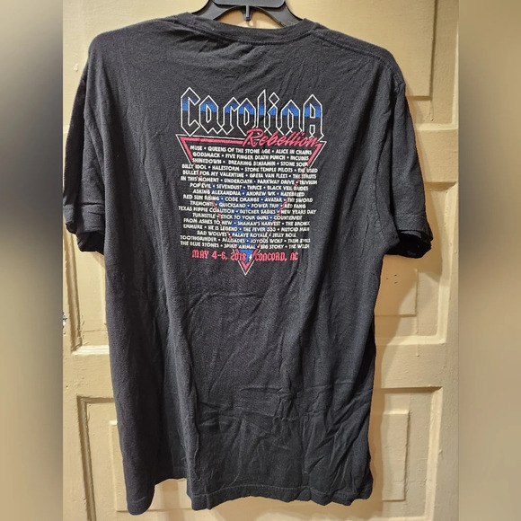 Carolina Rebellion May 4-6th 2018 Concert Band Performance Line Up Tshirt - Picture 2 of 6